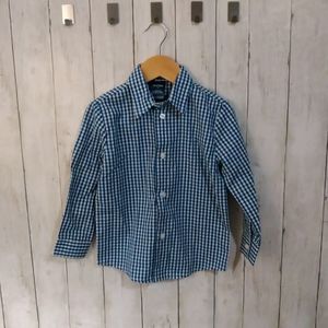 Nautica 4T Blue Plaid dress shirt
